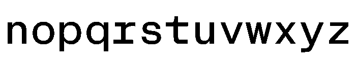 CritMono Medium 57547199 Font LOWERCASE