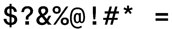 CritMono Medium Font OTHER CHARS
