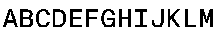 CritMono Medium Font UPPERCASE