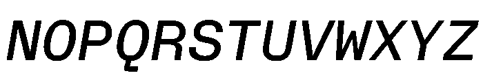CritMono MediumItalic Ac041a0e Font UPPERCASE