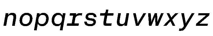 CritMono MediumItalic Ac041a0e Font LOWERCASE