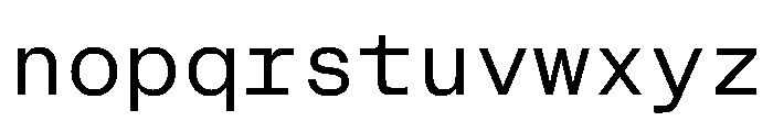 CritMono Regular 61cad2d9 Font LOWERCASE