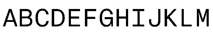 CritMono Regular Font UPPERCASE