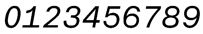 CritMono RegularItalic D49db5ea Font OTHER CHARS