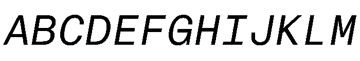 CritMono RegularItalic D49db5ea Font UPPERCASE