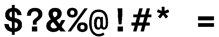 CritMono Semibold Font OTHER CHARS