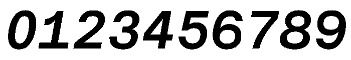 CritMono SemiboldItalic D76088ee Font OTHER CHARS