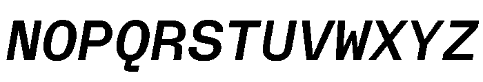 CritMono SemiboldItalic D76088ee Font UPPERCASE