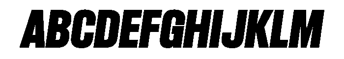 Criterium BlackItalic Font UPPERCASE