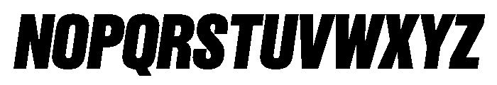 Criterium BlackItalic Font UPPERCASE