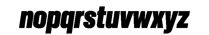 Criterium BlackItalic Font LOWERCASE