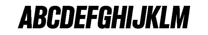 Criterium BoldItalic Font UPPERCASE