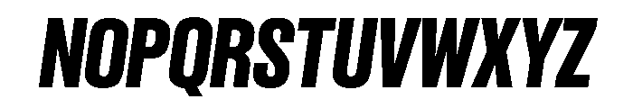 Criterium BoldItalic Font UPPERCASE