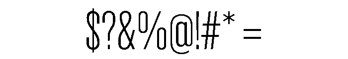 Criterium Light Font OTHER CHARS