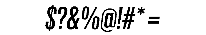 Criterium MediumItalic Font OTHER CHARS