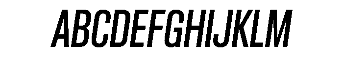 Criterium MediumItalic Font UPPERCASE
