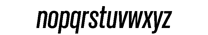 Criterium MediumItalic Font LOWERCASE