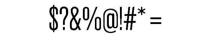 Criterium Regular Font OTHER CHARS