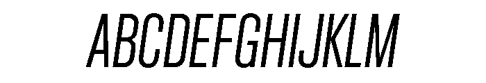 Criterium RegularItalic Font UPPERCASE