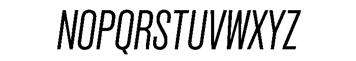 Criterium RegularItalic Font UPPERCASE