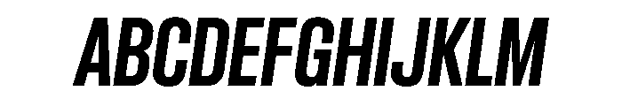 Criterium SemiboldItalic Font UPPERCASE