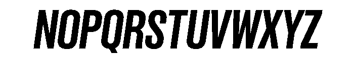 Criterium SemiboldItalic Font UPPERCASE