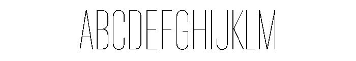 Criterium Thin Font UPPERCASE