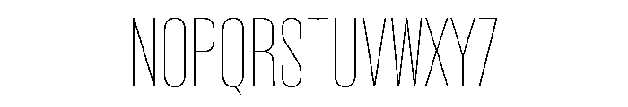 Criterium Thin Font UPPERCASE