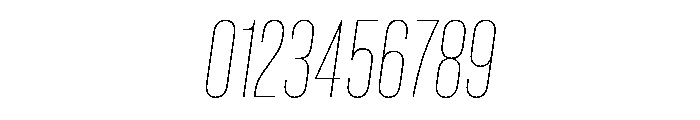 Criterium ThinItalic Font OTHER CHARS