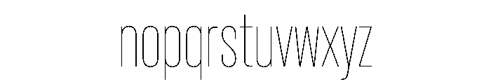 Criterium Thin Font LOWERCASE