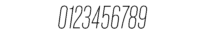 Criterium UltraLightItalic Font OTHER CHARS