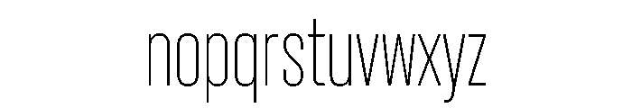 Criterium UltraLight Font LOWERCASE