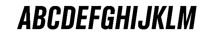 CriteriumText BoldItalic Font UPPERCASE