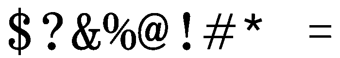 Crows Regular Font OTHER CHARS