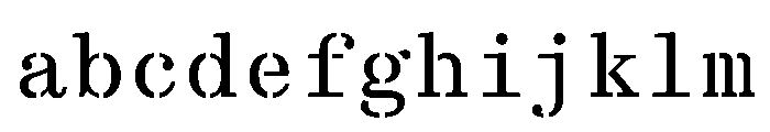 Crows RegularStencil FONT