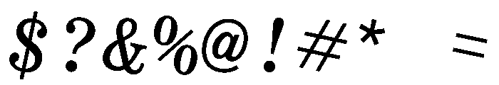 Crows Rotated Font OTHER CHARS