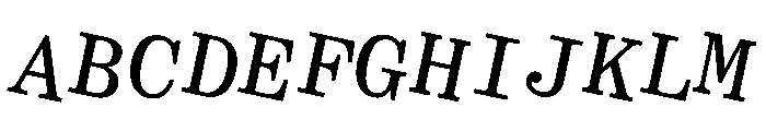 Crows Rotated Font UPPERCASE