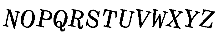 Crows Rotated Font UPPERCASE