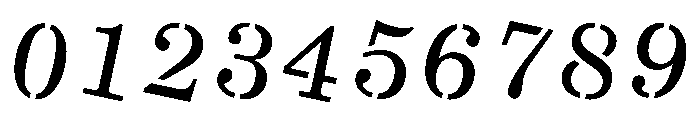 Crows RotatedStencil Font OTHER CHARS