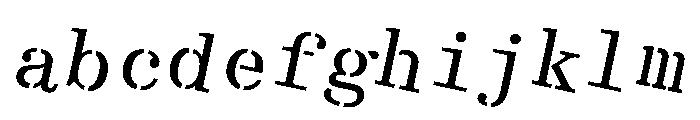 Crows RotatedStencil FONT
