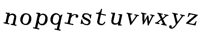 Crows Rotated Font LOWERCASE