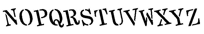 Crows TwistedStencil Font UPPERCASE