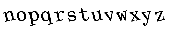 Crows Twisted Font LOWERCASE