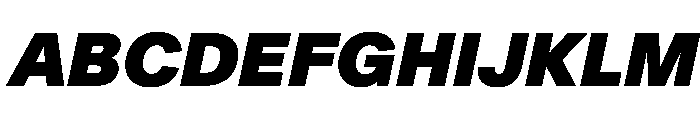 Crystal BlackItalic Font UPPERCASE