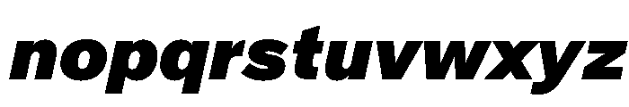 Crystal BlackItalic Font LOWERCASE