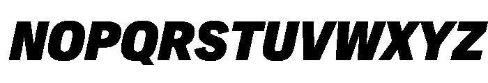 Crystal CondBlackIta Font UPPERCASE