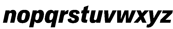 Crystal CondBoldIta Font LOWERCASE