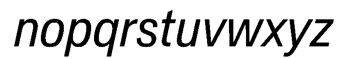 Crystal CondBookIta Font LOWERCASE