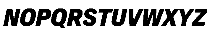 Crystal CondExtBdIta Font UPPERCASE