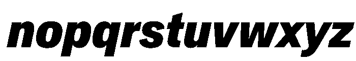 Crystal CondExtBdIta Font LOWERCASE